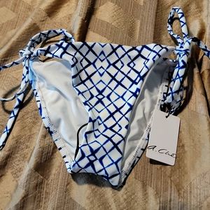A. Che Side-Tie Bikini Bottom